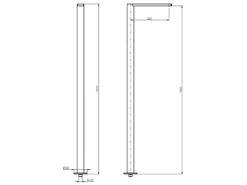 BORGIA 89890 - Floor standing stainless steel sink spout by Rubinetterie Frattini - view 3